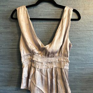 Storia Silk V Neck Tank Top
